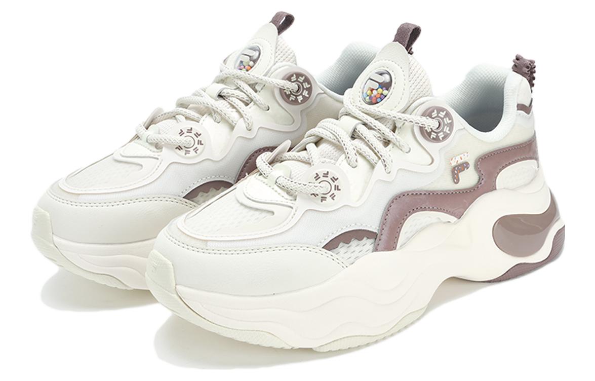 (WMNS) FILA FUSION Bubble Sneakers 'White Brown' T12W321305FGA