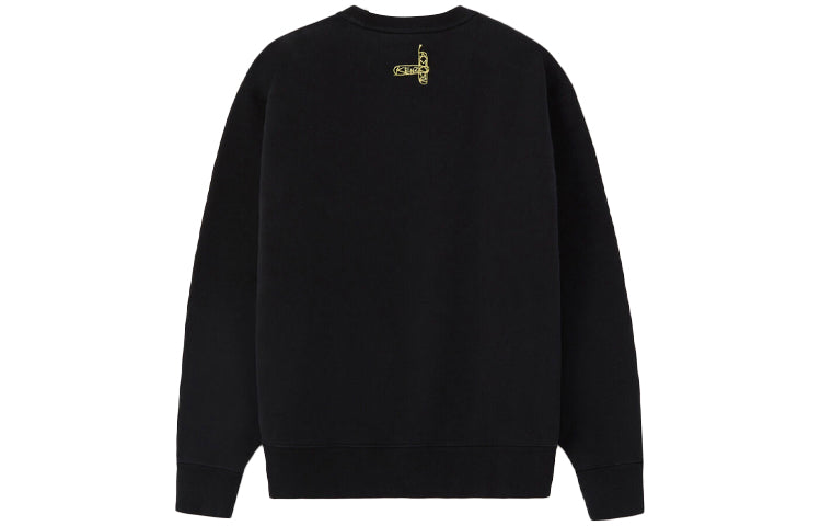 (WMNS) KENZO SS21 Graffiti Logo Round Neck Hoodie Black FB52SW8934MO-99