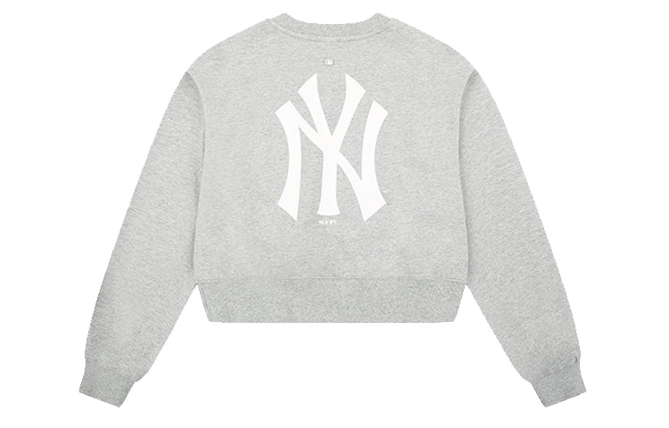 MLB New York Yankees Short Athleisure Casual Sports Long Sleeves Gray 31MTW2011-50M