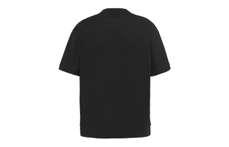 Men's PRADA Printing Knit Short Sleeve Black UJN655-1WL0-F0967-S-201