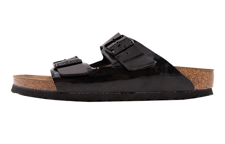 Birkenstock Arizona Birko-Flor Narrow Fit Sandals 'Black Patent' 1005292