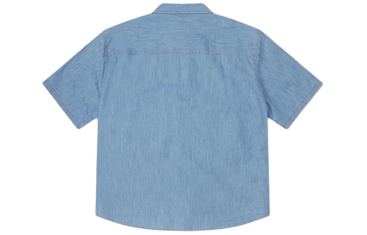 Converse Denim Wordmark Utility Shirt 'LT Retro Blue' 10027158-A01