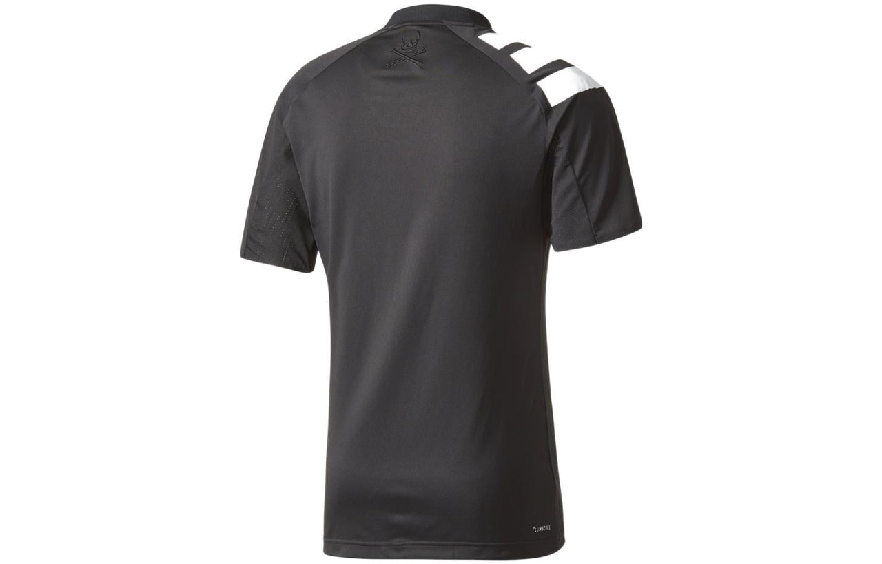 adidas Football Club Stripe Alphabet Short Sleeve Soccer/Football Jersey Orlando Men's Black BQ1925