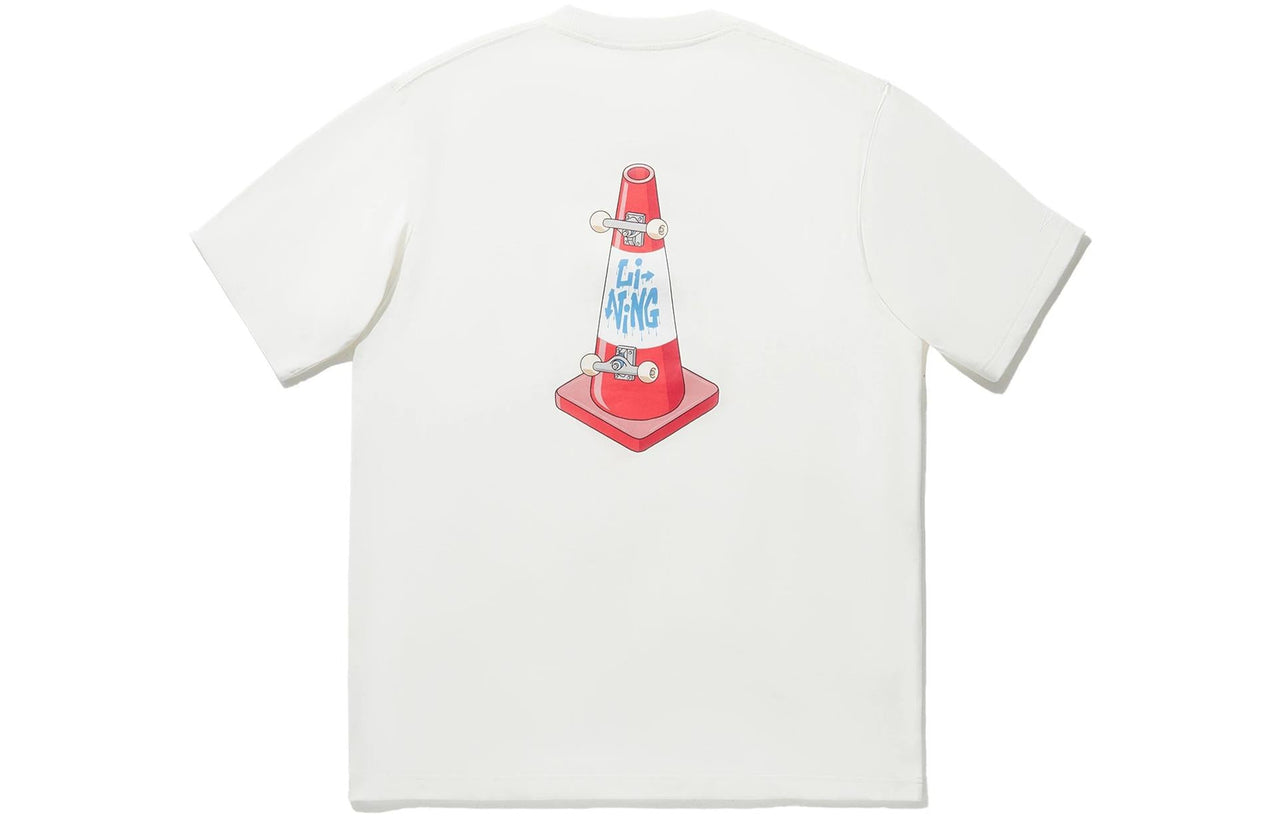 Li-Ning x Phil Hackett Graphic T-shirt 'Beige' AHSU213-4