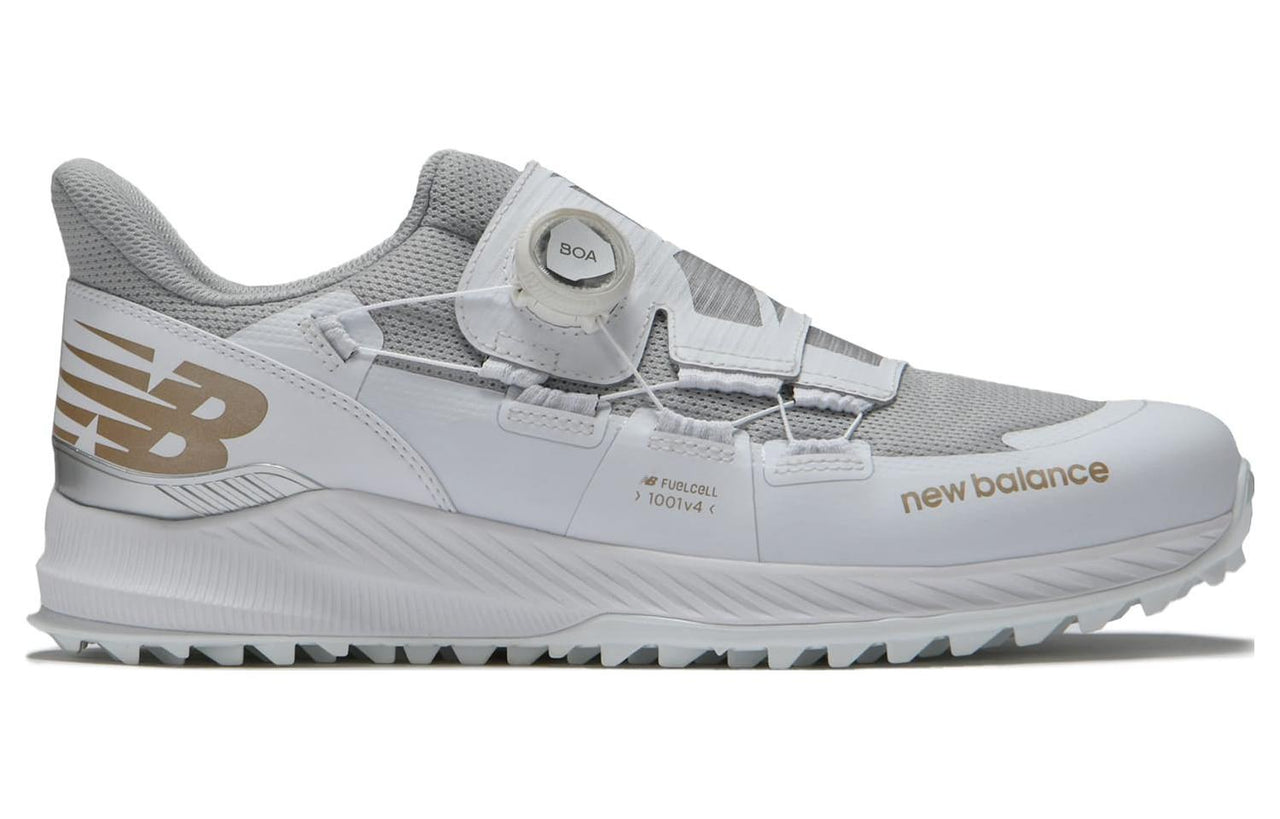 New Balance FuelCell 1001 Golf Shoes 'Grey Silver Gold' UGS1001W