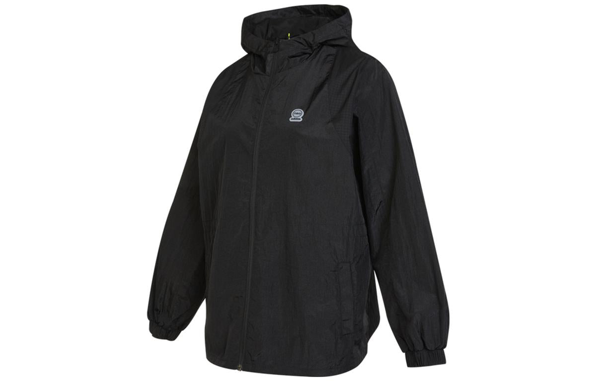 (WMNS) adidas Neo Woven Hooded Training Windbreaker Jackets 'Black' HF7277