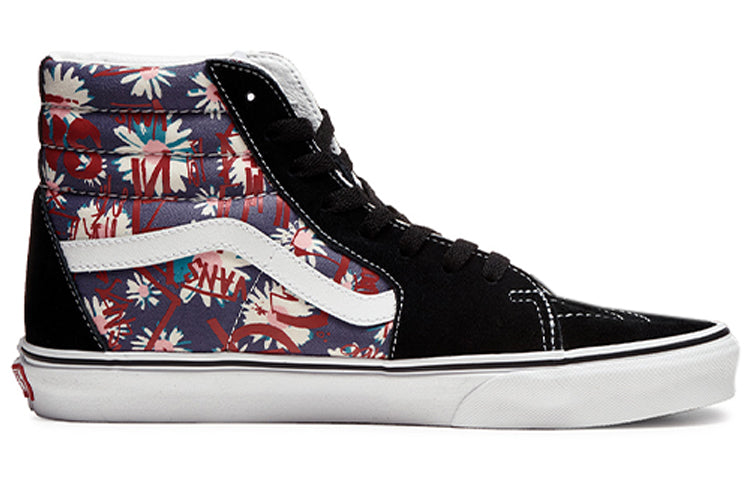 Vans SK8-HI Flowers Graffiti Unisex 'Black Blue Red' VN0A4BV61JA