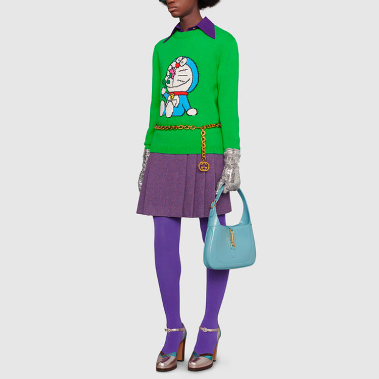 (WMNS) Gucci x Doraemon Wool Crewneck Sweater 'Green' 655654-XKBVZ-3319