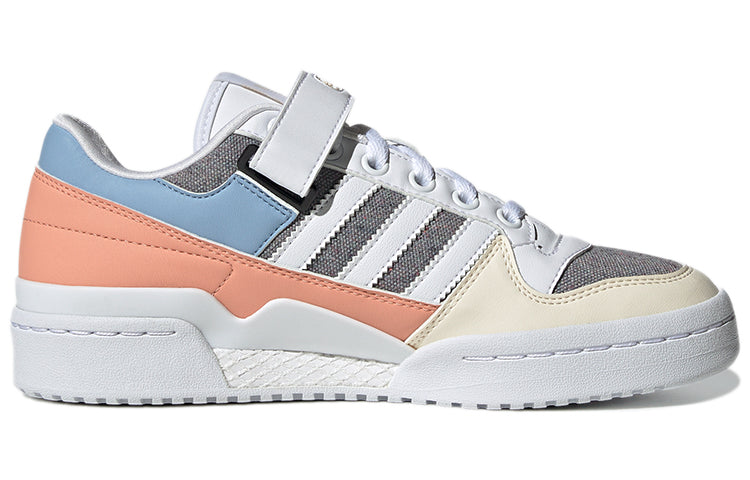 (WMNS) adidas originals Forum Low Wear-resistant Non-Slip Casual Skateboarding Shoes White Blue Gray GZ4405