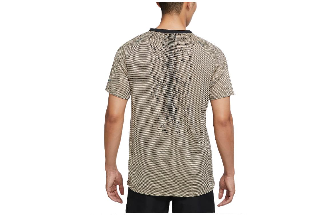 Nike Dri-FIT ADV Run Division Techknit Reflective Design Running Short Sleeve Olive Grey DQ4779-010