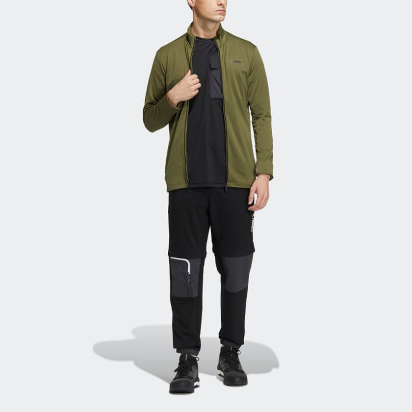 Men's adidas Voyager Detachable Pants Elastic Waistband Bundle Feet Sports Pants/Trousers/Joggers Black HE5257