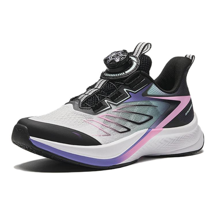 (GS) ANTA Running Series Sneakers 'Black Purple Grey' 322425511-4