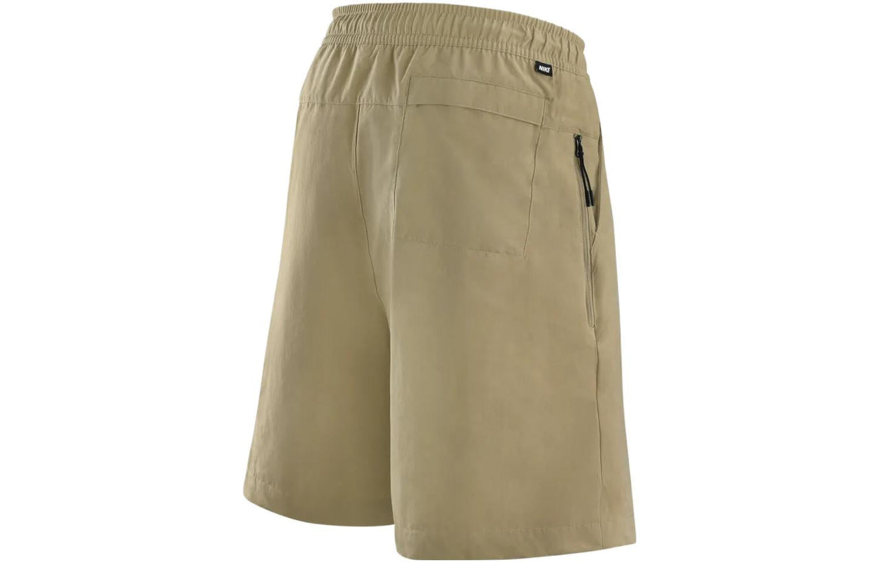Men's Nike Woven Solid Color Logo Sports Shorts Khaki DM6616-247