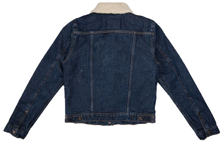 Levis Imitation Lamb Wool Denim Jacket Blue 36136-0013