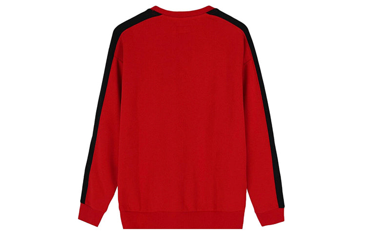 Converse Track Taping Crew Neck Sweatshirt 'Red' 10017989-A03