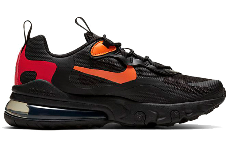 (GS) Nike Air Max 270 React 'Black Magma Orange' CV9638-001