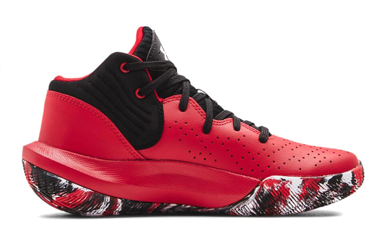 (GS) Under Armour Jet '21 'Red Black Camo' 3024794-600