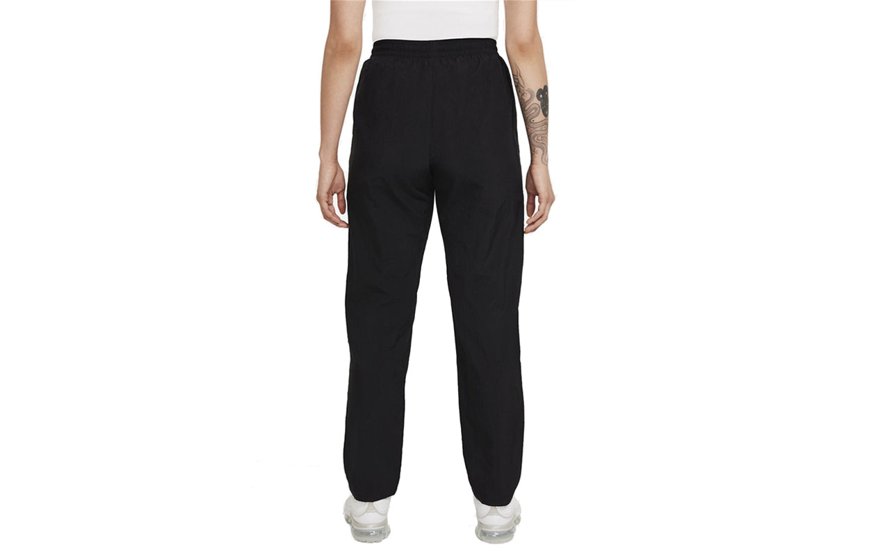 (WMNS) Nike Athleisure Casual Sports Bundle Feet Woven Long Pants/Trousers Black CZ9348-010
