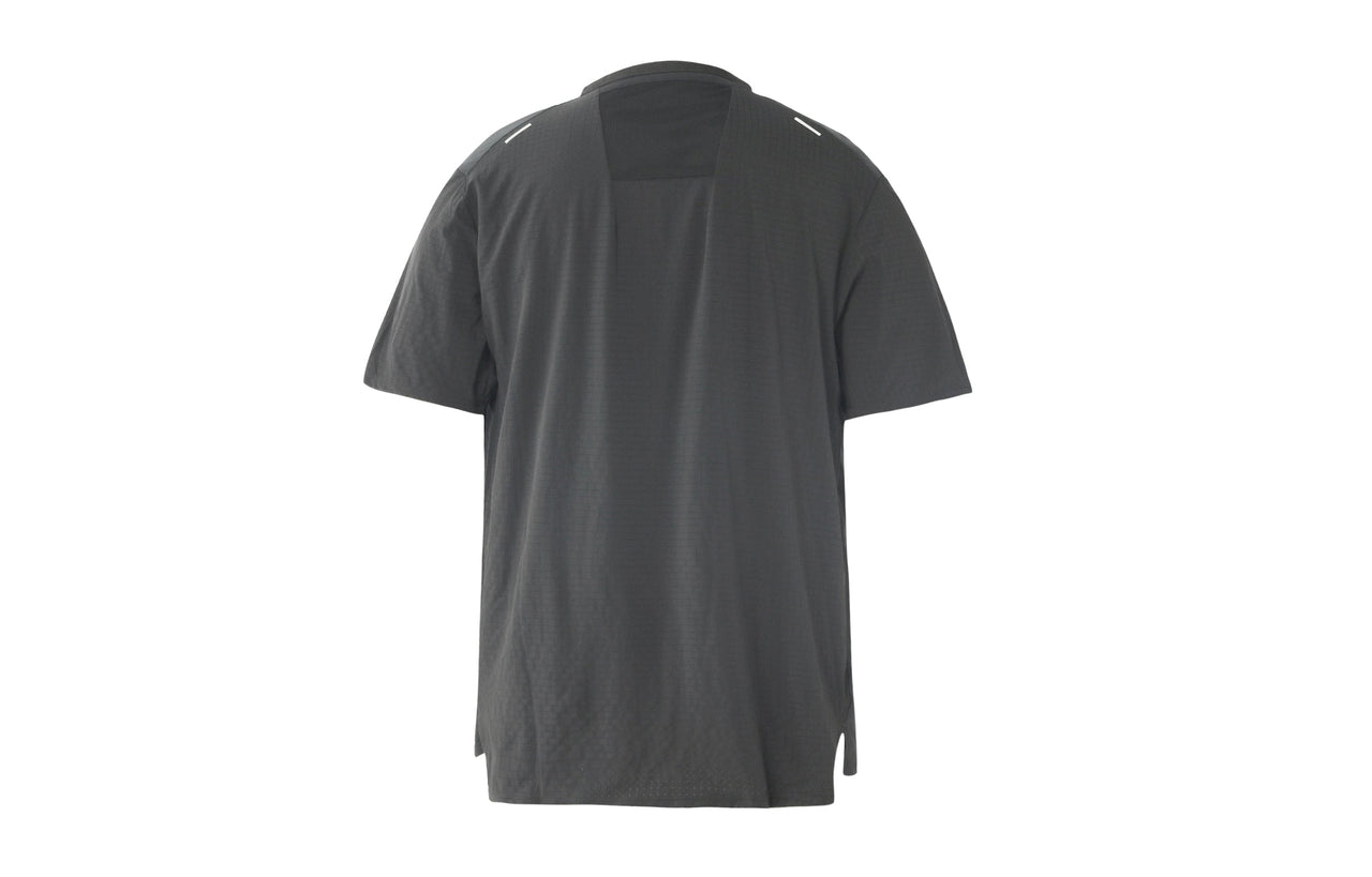 Men's Nike Printing Pattern Splicing Round Neck Sports Short Sleeve Gray T-Shirt DN4483-010