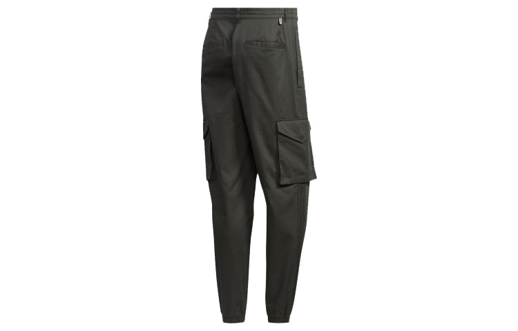 adidas neo Multiple Pockets Sports Cargo Casual Long Pants Brown FU1048