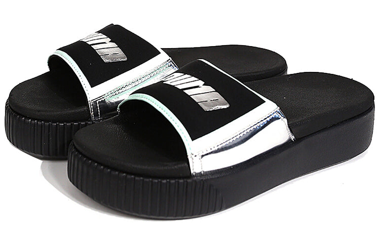 (WMNS) PUMA Platform Slide TZ Metallic Wns 'Silver' 369421-02