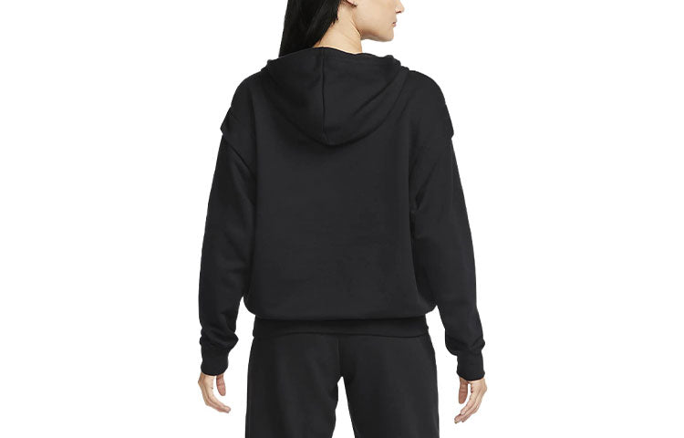 (WMNS) Nike Sportswear Team Fleece Hoodie 'Black' DQ6586-010