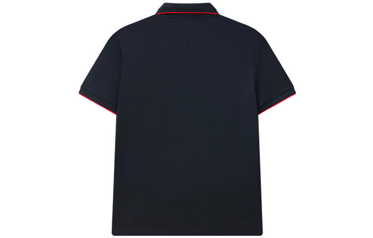 FILA Red Colorblock Logo Short Sleeve polo Blue F11M121120F-NV