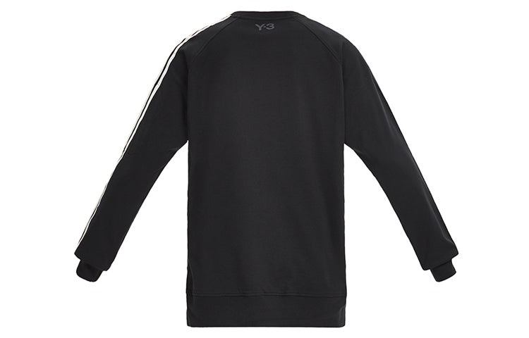 adidas Y-3 3-Stripes French Terry Crew Sweatshirt 'Black' FJ0388