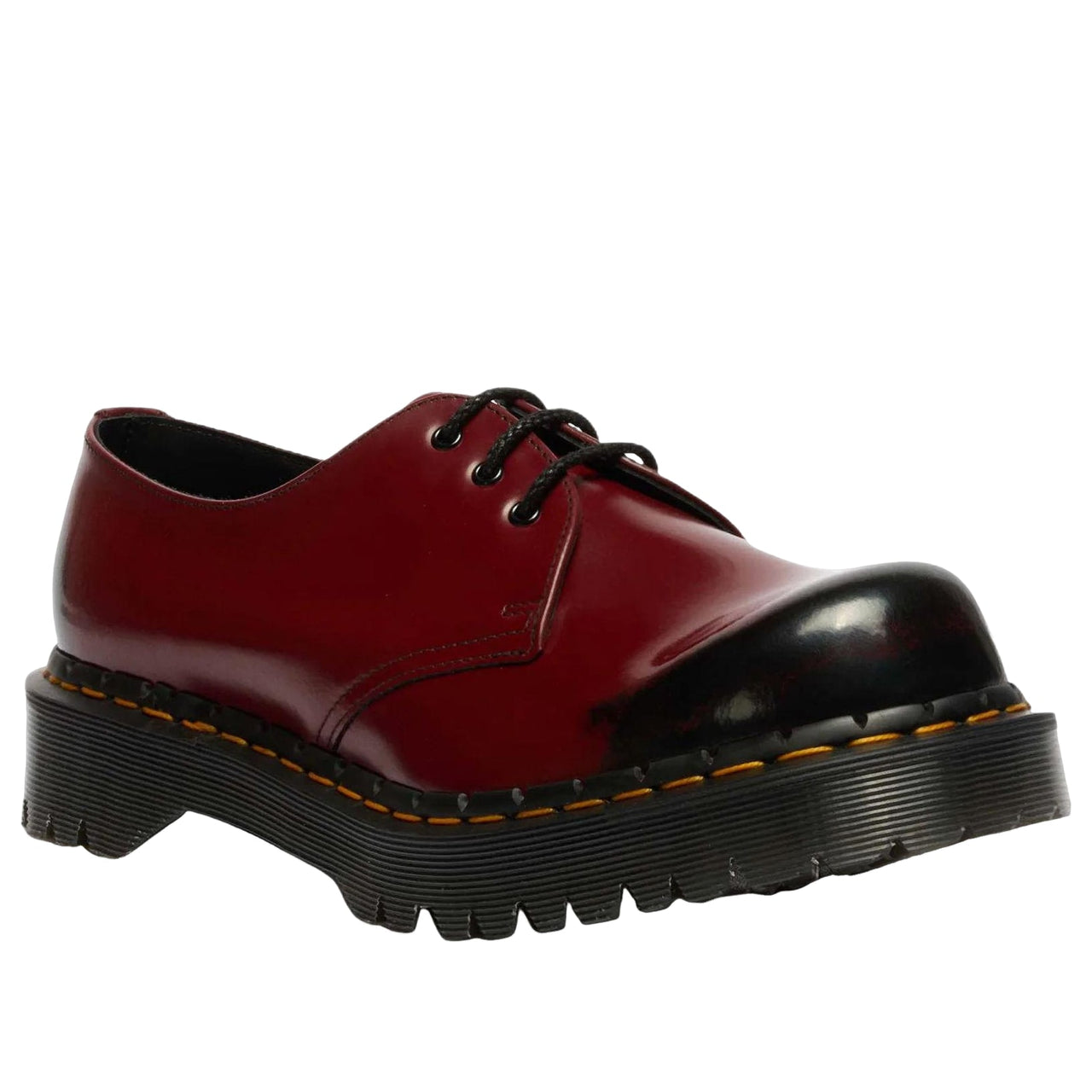 Dr. Martens 1461 Bex Rub Off Leather Shoes 'Cherry Red Black' 42890600