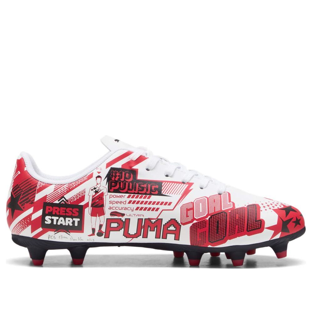 (GS) PUMA x Christian Pulisic Ultra Legacy FG/AG 'Allover Print - White Red Black' 108775-05