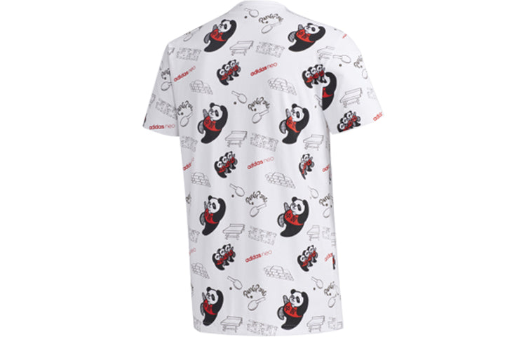 adidas neo Casual Sports Short Sleeve White GK1540