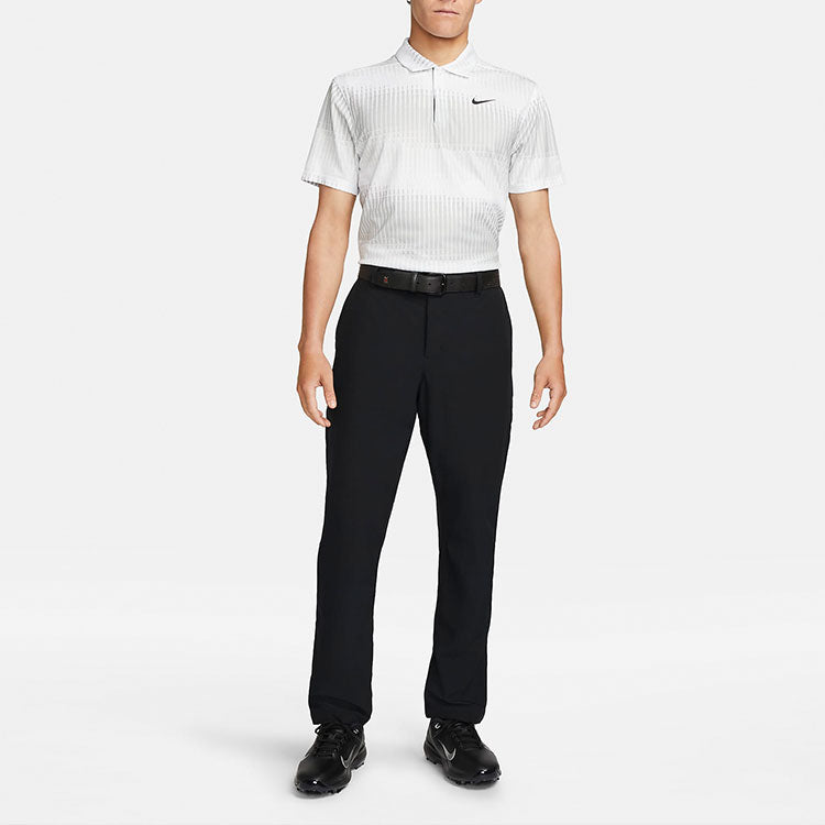 Men's Nike Dri-FIT ADV Gradient Printing Casual Short Sleeve White Polo Shirt DN2238-100