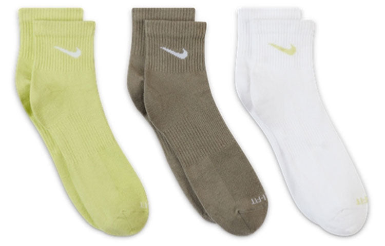 Nike Unisex Plus Lightweight Ankle Breathable Train Socks 3 Pairs Multicolor Multi-color SX6893-906