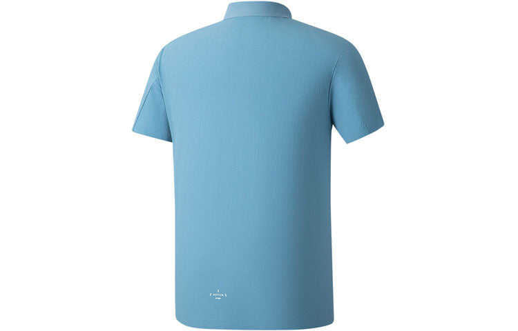 Li-Ning Logo Training Polo Shirt 'Blue' APLS033-3