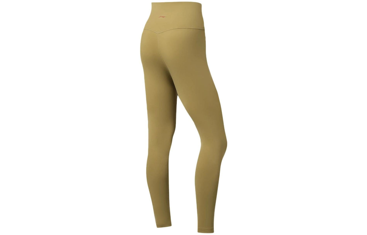 (WMNS) Li-Ning Fitness Yoga Leggings 'Khaki Green' AULS056-13