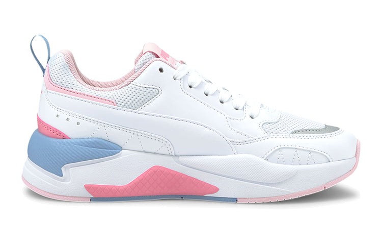 PUMA X-Ray 2 Square (Big Kids) Running Shoes White/Pink/Blue 374190-08