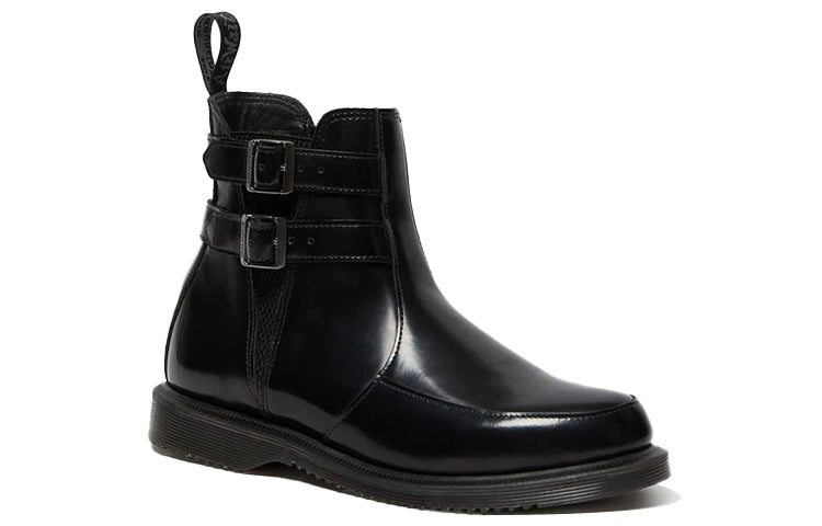 (WMNS) Dr. Martens Flora Polished Smooth Chelsea Boots Black 25965001