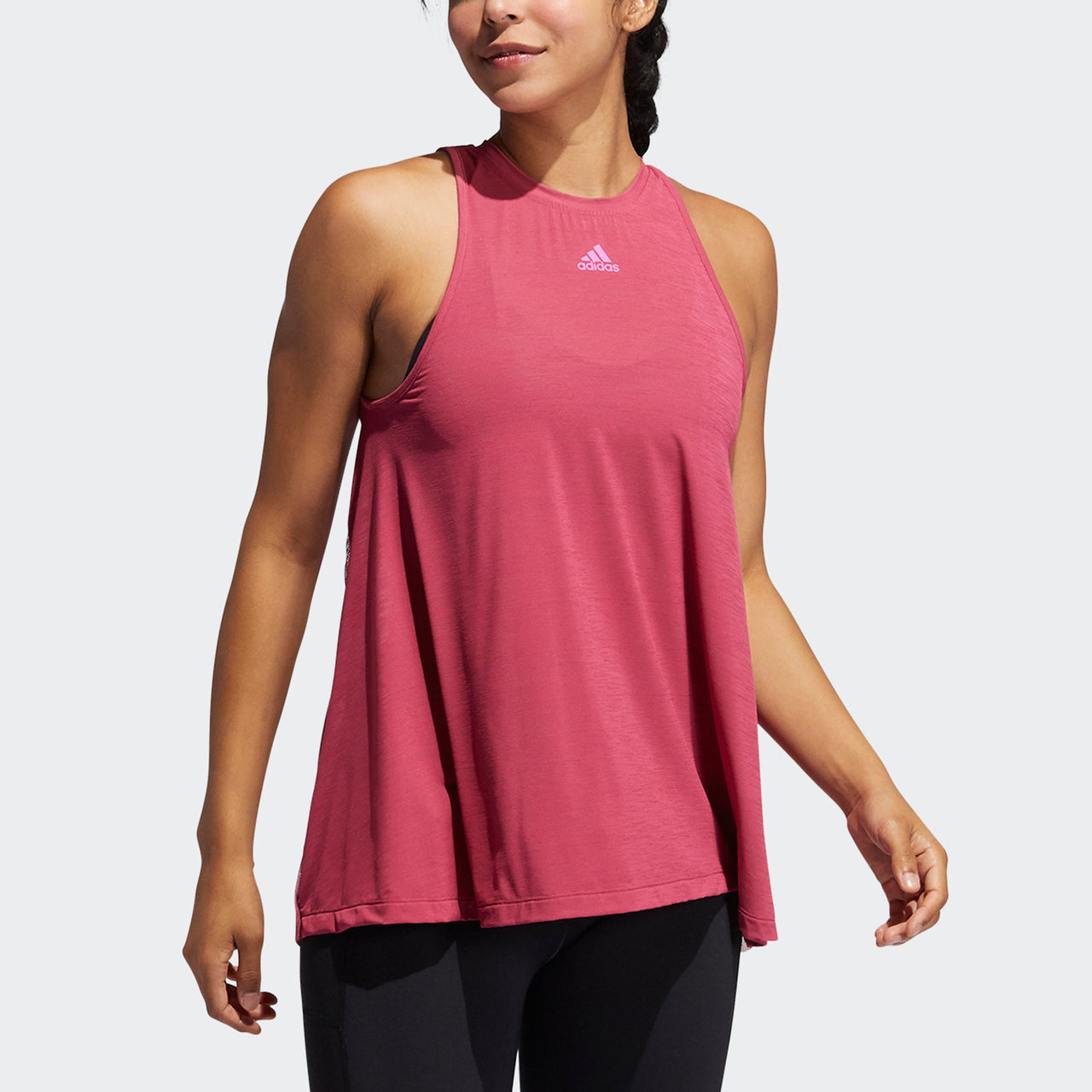 (WMNS) adidas Dance Tank Yoga Gym Loose Breathable Round Neck Sports Pink Vest GM2767