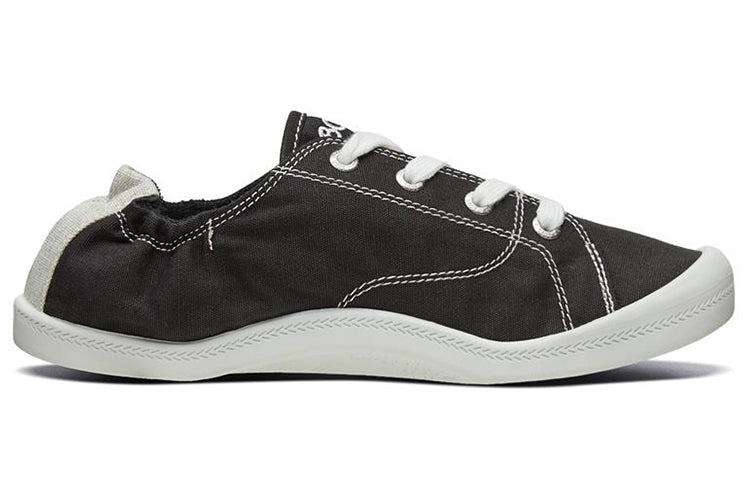 (WMNS) Skechers Bob's Beach Bingo Low-Top Sneakers Black/White 31963-BLK