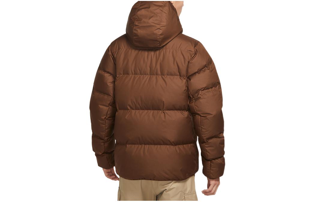Nike hooded puffer jacket 'Brown' DV1132-259