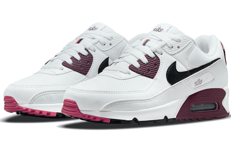 (WMNS) Nike Air Max 90 'White Dark Beetroot' DH1316-100