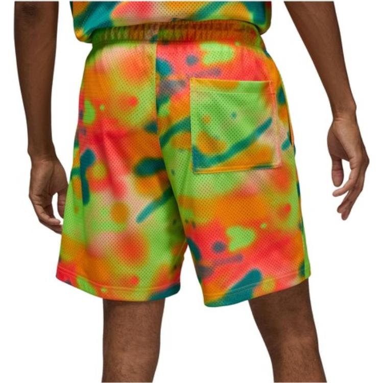 Men's Air Jordan Flight MVP AOP Multi-Color Tie Dye Straight Sports Shorts Multicolor DQ8024-252