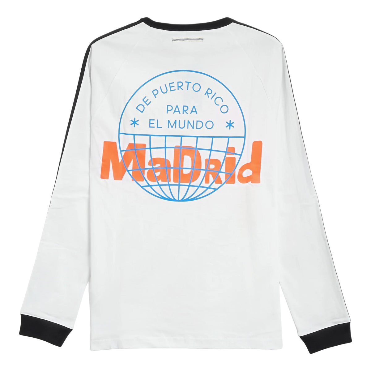 adidas x Bad Bunny DtMF Tour Merch Madrid Long-Sleeved Relaxed T-Shirt 'White' LH0425