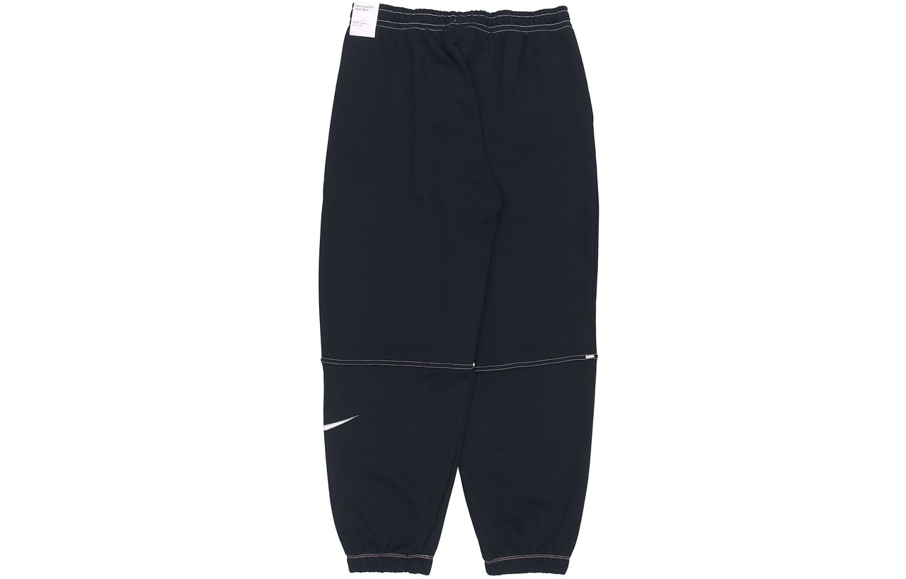 (WMNS) Nike Logo Knit Bundle Feet Sports Pants/Trousers/Joggers Autumn Black DM6206-010