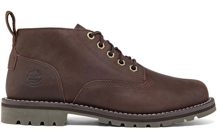 Timberland Redwood Falls Waterproof Wide Fit Chukka Boots 'Dark Brown Full Grain' A44MGW