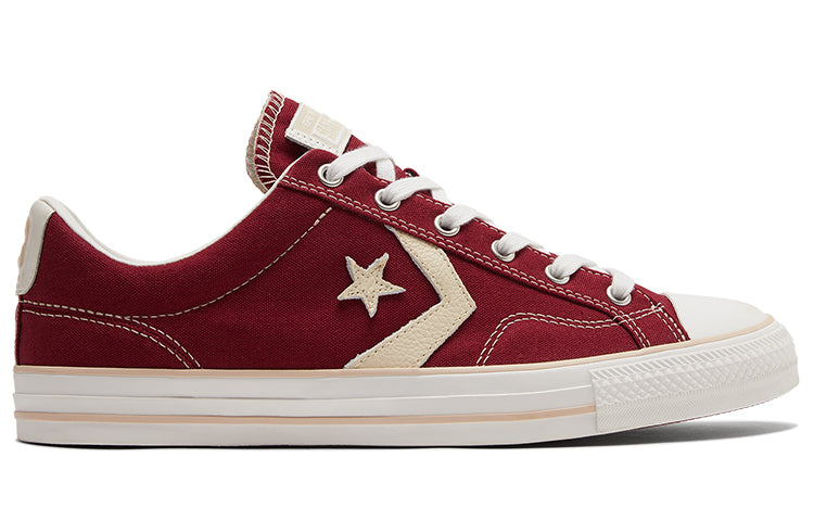 Converse Star Player Non-Slip Wear-Resistant Low Top Casual Canvas Shoes Red 171915C