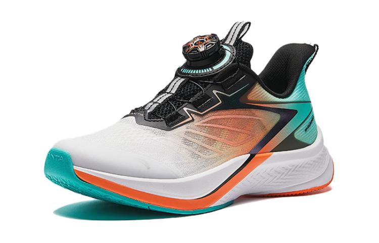 (GS) ANTA Running Series Sneakers 'White Orange Teal' 312425509-3