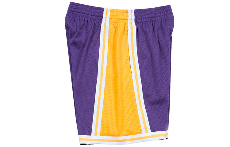 Mitchell & Ness NBA Swingman Shorts Los Angeles Lakers Road 1984-85 'Purple Gold' SMSHGS18235-LALPURP84