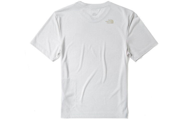 Men's THE NORTH FACE Quick Dry Outdoor hygroscopic Sweat-Wicking Short Sleeve White 46KX-2NK
