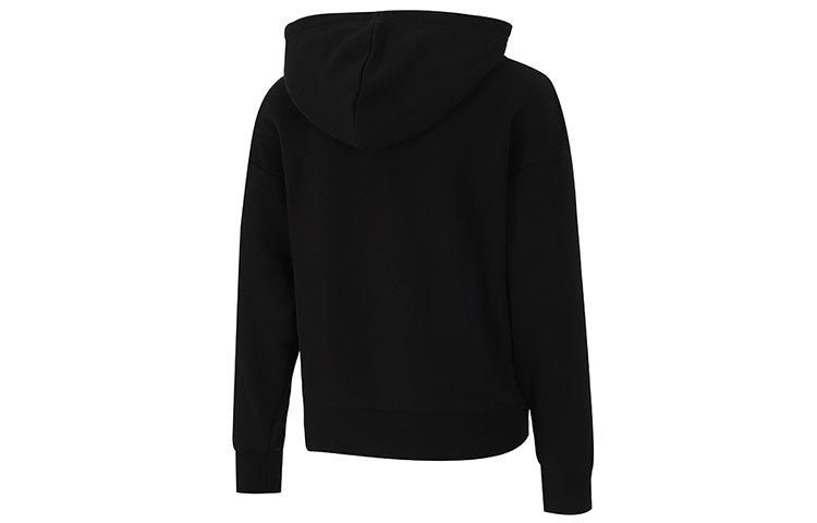 (WMNS) PUMA Logo Floral Graphic Hoodie 'Black' 533214-01